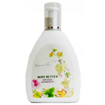 The Rose Body Butter with Grape Seed Oil & Bulgarian Rose Oil (Masło do ciała z olejkiem z pestek winogron)
