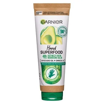 Garnier Hand Superfood, Nourishing Balm 48h Avocado + Omega 6 (Odżywczy krem do rąk)
