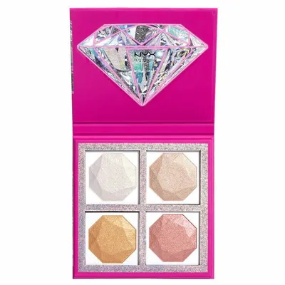 NYX Professional Makeup Diamonds Ice Please Highlighter Palette (Paleta rozświetlaczy)