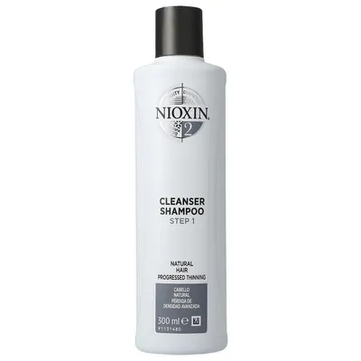 Nioxin System 2, Cleanser Shampoo (Szampon oczyszczający do włosów naturalnych z postępującą skłonnością do wypadania)