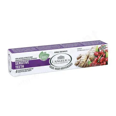 L'Angelica Sensitive Teeth Toothpaste Goji and Ginseng Extract (Pasta do zębów na wrażliwe zęby z ekstraktem z goji i żeń-szenia)