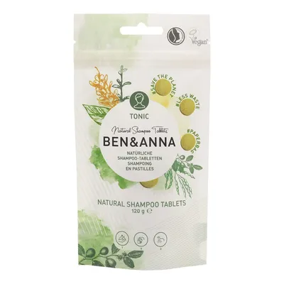 Ben&Anna Natural Shampoo Tablets Tonic (Naturalny szampon tonizujący w tabletkach)