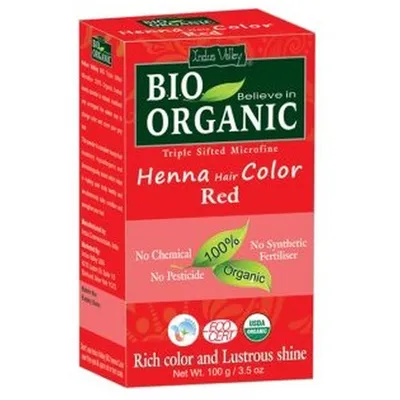 Indus Valley Henna Hair Color Red (Organiczna farba do włosów na bazie henny `Rudy`)