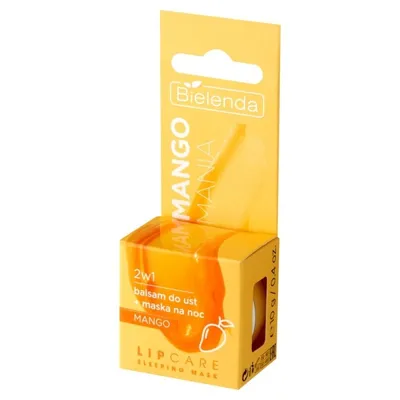 Bielenda Lip Care Sleeping Mask, 2w1 Balsam do ust + maska na noc `Mango`
