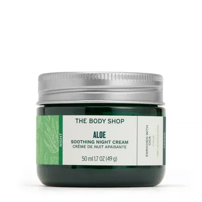 The Body Shop Aloe Soothing Night Cream (Wegański krem do twarzy na noc `Aloes` (nowa wersja))