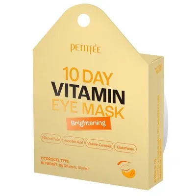 Petitfee 10 Days Vitamin Eye Mask Brightening (Rozjaśniające płatki pod oczy)