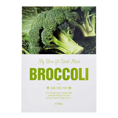 A'pieu My Skin- Fit Sheet Mask Broccoli (Wygładzająco-oczyszczająca maseczka w płacie)