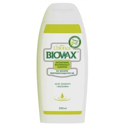 L'biotica Biovax Intensywnie regenerujący szampon do włosów przetłuszczających się