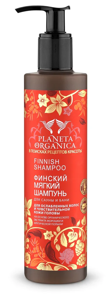 Planeta Organica Fiński szampon do sauny i bani do włosów osłabionych i wrażliwej skóry głowy
