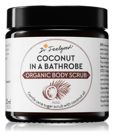 Dr. Feelgood Coconut in a Bathrobe Organic Body Scrub (Peeling cukrowy z olejkiem kokosowym)