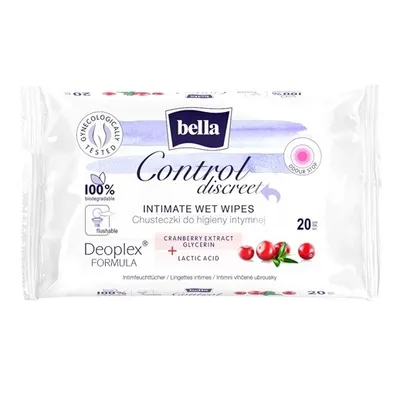 Bella Control Discreet Intimate Wet Wipes (Chusteczki do higieny intymnej)