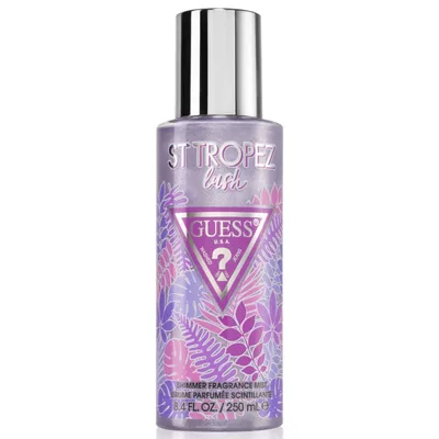 Guess St. Tropez Lush Shimmer Fragrance Mist (Perfumowany spray do ciała z brokatem dla kobiet)