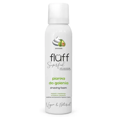 Fluff Superfood, Shaving Foam (Pianka do golenia z awokado i niacynamidem)