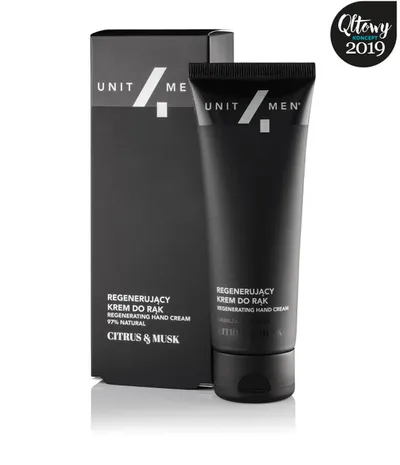 Unit4Men Citrus & Musk, Regenerujący krem do rąk