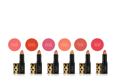 DLA Gold Lipstick by Delocroix (Szminka wykończona prawdziwym złotem)