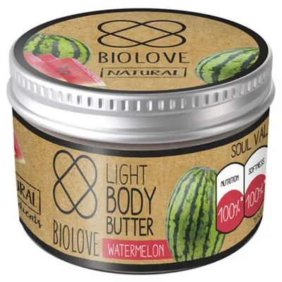 Biolove Watermelon, Body Butter (Lekkie masło do ciała `Arbuz`)