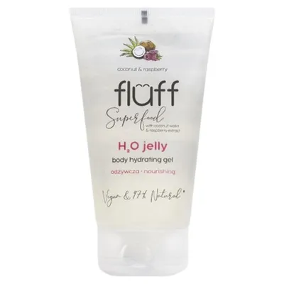 Fluff Superfood, H2O Jelly Body Hydrating Gel (Odżywcza woda żelowa `Kokos i malina`)