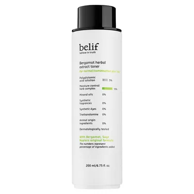 Belif Bergamot Herbal Extract Toner (Tonik z bergamotką)