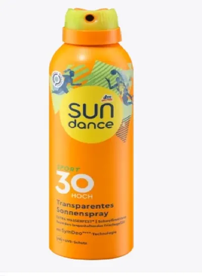 Sun Dance Sport Transparentes Sonnenspray SPF 30 (Spray do opalania transparentny SPF 30)