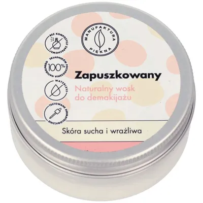 Manufaktura Piękna Naturalny wosk do demakijażu cera sucha i wrażliwa `Zapuszkowany`