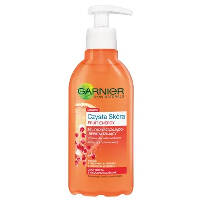 Garnier Czysta Skóra Fruit Energy, Żel oczyszczająco - rewitalizujący