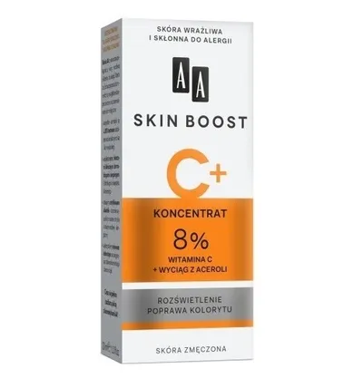 AA Skin Boost, Koncentrat do skóry zmęczonej z witaminą C i wyciągiem z aceroli