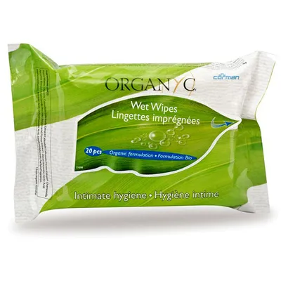 Organyc Organic Intimate Hygiene Wet Wipes (Chusteczki do higieny intymnej)