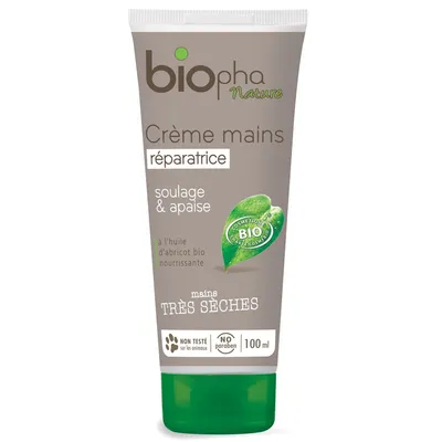 BIOpha Organic Nature, Naprawczy krem do rąk z masłem shea i olejkami