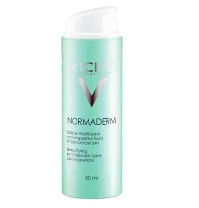 Vichy Normaderm, Beautifying Anti-blemish Care 24h Hydration (Upiększający fluid nawilżający dla dorosłych ze sklonnością do niedoskonałości skóry)