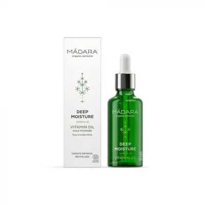 Madara Organic Skincare Deep Moisture Vitamin Oil (Intensywna pielęgnacja na bazie wyselekcjonowanych olejków roślinnych)