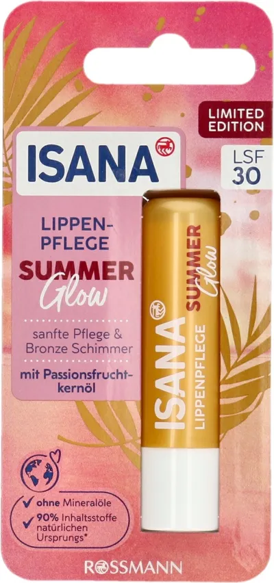 Isana Summer Glow, Lip Balm SPF30 (Ochronna pomadka do ust SPF30)