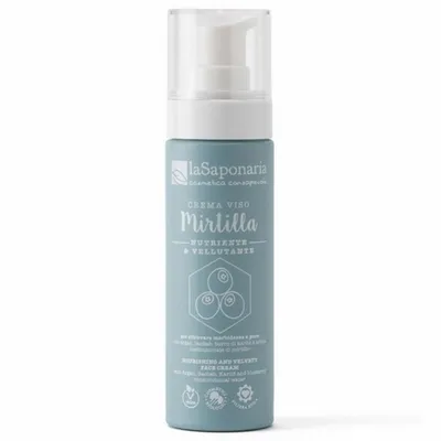 La Saponaria Crema Viso Mirtilla Nutriente & Vellutante (Naturalny krem odżywczy do twarzy `Czarna borówka`)