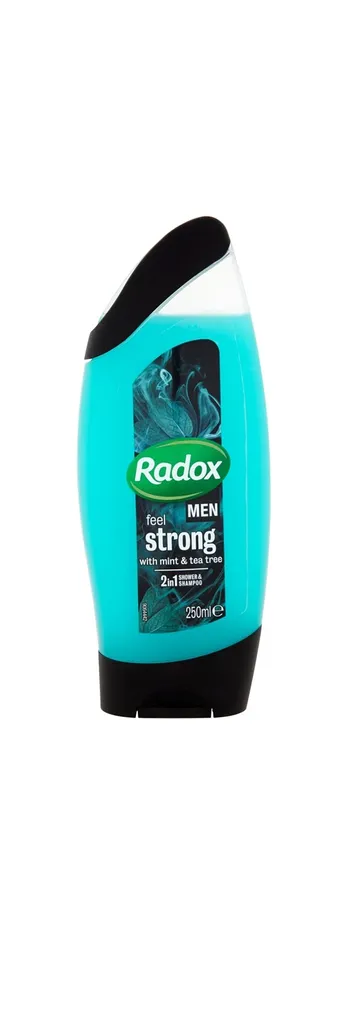 Radox Men, Feel Strong 2 in 1 Shower & Shampoo Mint & Tea Tree (Żel i szampon pod prysznic 2 w 1)