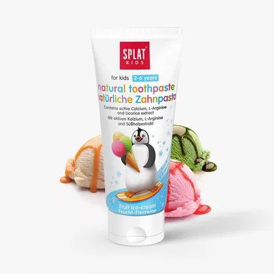 Splat Natural Toothpaste Fruit Ice-Cream (Pasta do zębów dla dzieci)