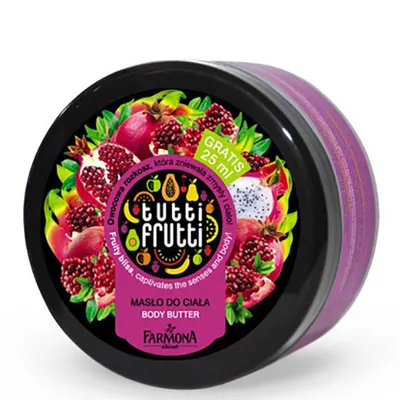 Tutti Frutti Masło do ciała `Granat & pitaya` (nowa wersja)