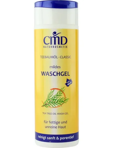 CMD Naturkosmetik Teebaumol, Classic Waschgel (Żel do mycia twarzy z olejkiem z drzewa herbacianego)