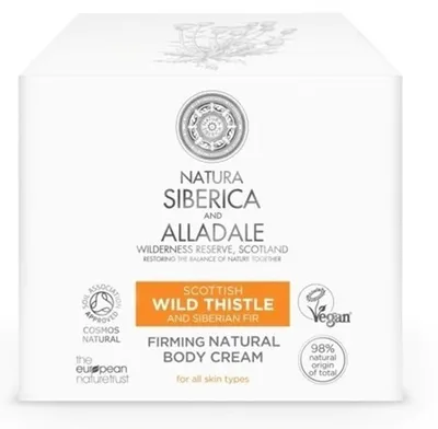 Natura Siberica Alladale, Naturalny ujędrniający krem do ciała 'Dziki oset i jodła syberyjska'