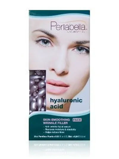 Equilibra Perlabella, Hyaluronic Acid, Face Skin Smoothing & Wrinkle Filler Pure Dose Pearls (Kapsułki do twarzy z kwasem hialuronowym oraz kompleksem peptydowym)
