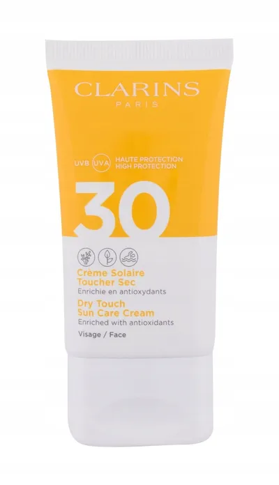 Clarins Dry Touch, Sun Care Cream UVA/UVB SPF30 (Krem do opalania twarzy)