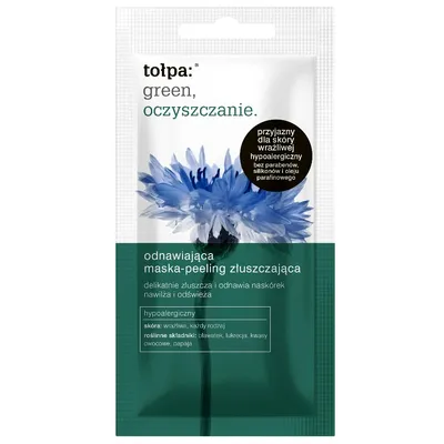 Tołpa Green, Oczyszczanie, Odnawiająca maska-peeling złuszczająca