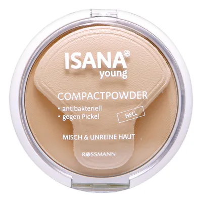 Isana Young, Compact Powder für Misch- & Unreine Haut (Puder w kompakcje dla cery mieszanej i zanieczyszczonej)