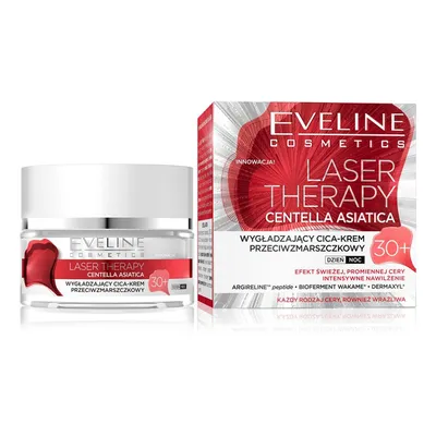 Eveline Cosmetics Laser Therapy Centella Asiatica, Wygładzający cica-krem przeciwzmarszczkowy 30+