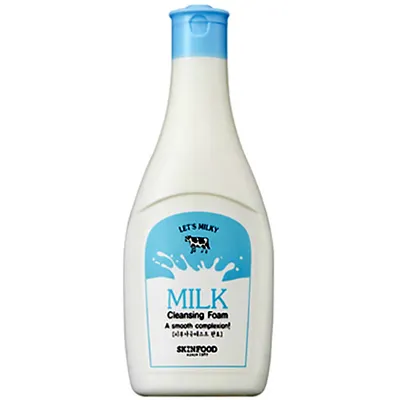SkinFood Let's Milky, Milk Cleansing Foam (Pianka oczyszczająca do twarzy)