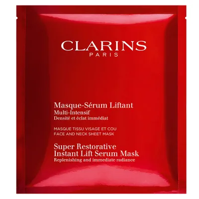 Clarins Super Restorative Instant Lift Serum Mask (Liftingująca maska-serum w płacie)