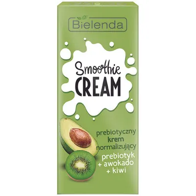 Bielenda Smoothie Cream, Prebiotyczny krem normalizujących `Prebiotyk + awokado + kiwi`