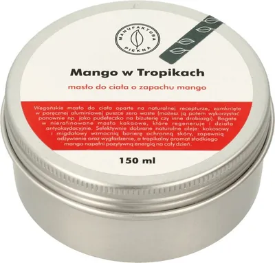 Manufaktura Piękna Masło do ciała o zapachu mango `Mango w tropikach`