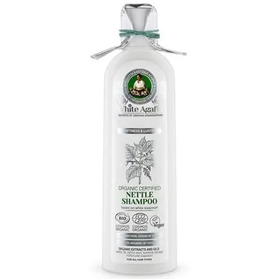 Receptury Babuszki Agafii White Agafia, Organic Certified Nettle Shampoo (Biała Agafia, Organiczny szampon pokrzywowy do każdego rodzaju włosów)