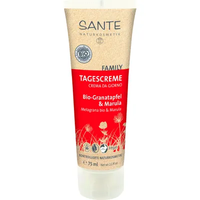 Sante Naturkosmetik Family, Tagescreme Bio-Granatapfel & Marula (Krem na dzień)