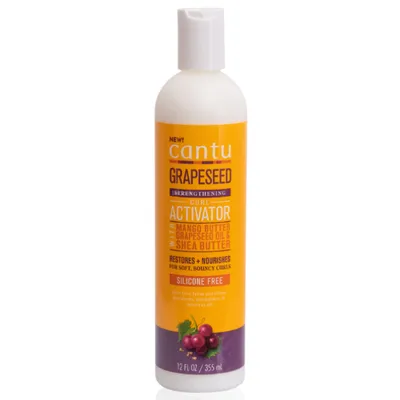 Cantu Grapeseed Curl Activator (Aktywator skrętu z olejem z pestek winogron, masłem mango i shea)