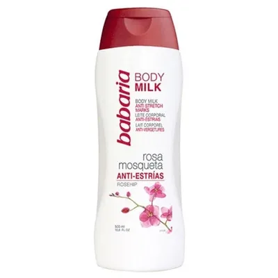 Babaria Natural Cosmetics Body Milk Rosa Mosqueta Anti - Estrias (Mleczko do ciała z olejkiem z róży piżmowej)